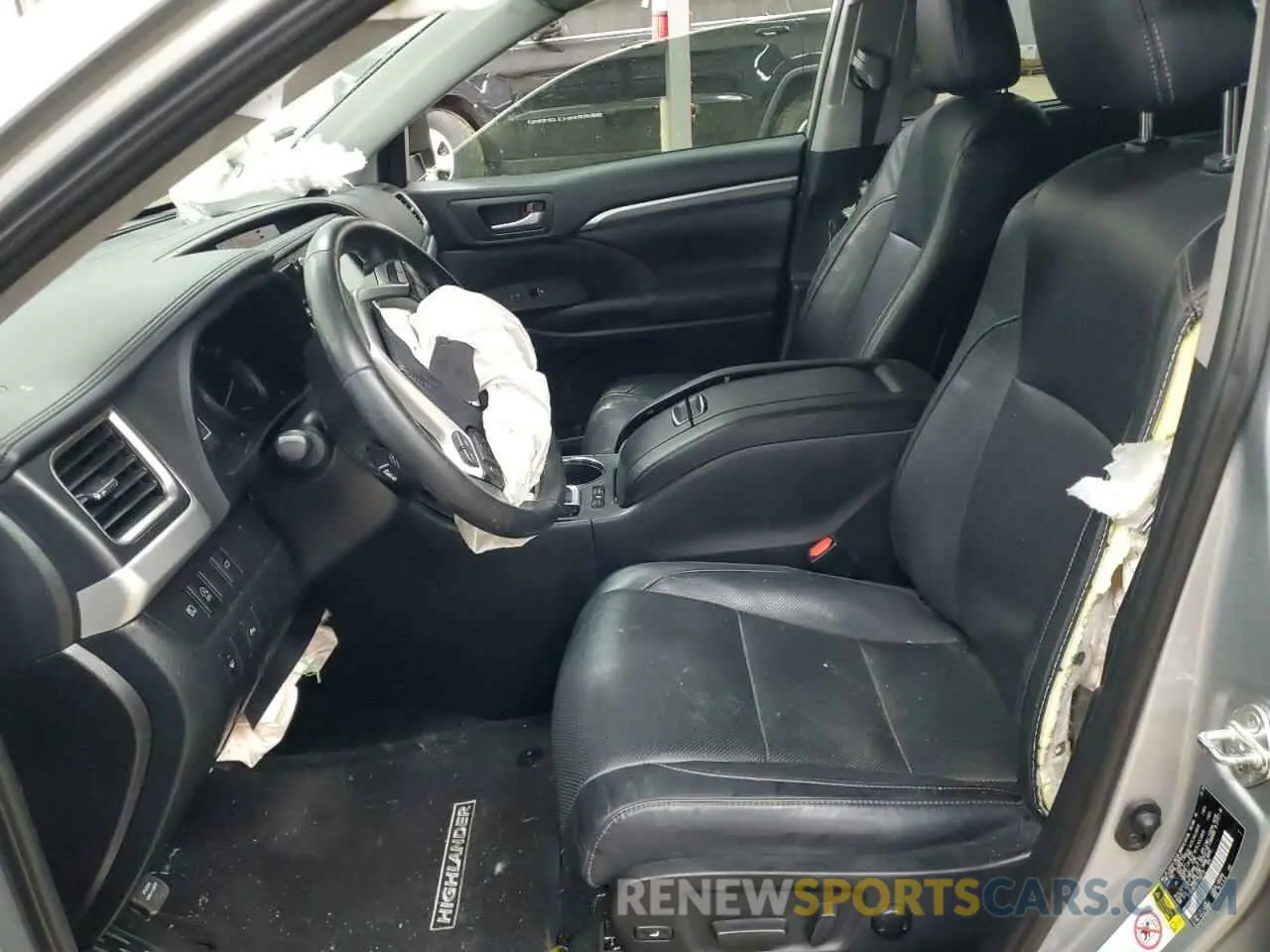 7 fotografías del automóvil dañado 5TDYZRFH6KS335113 TOYOTA HIGHLANDER 2019
