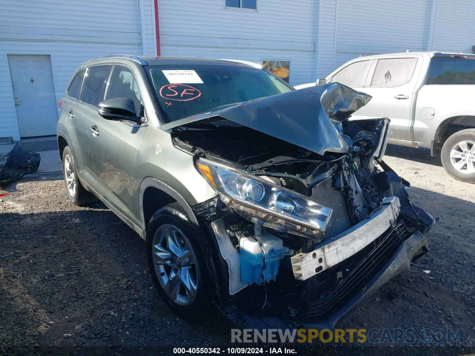 1 fotografías del automóvil dañado 5TDYZRFH7KS290800 TOYOTA HIGHLANDER 2019