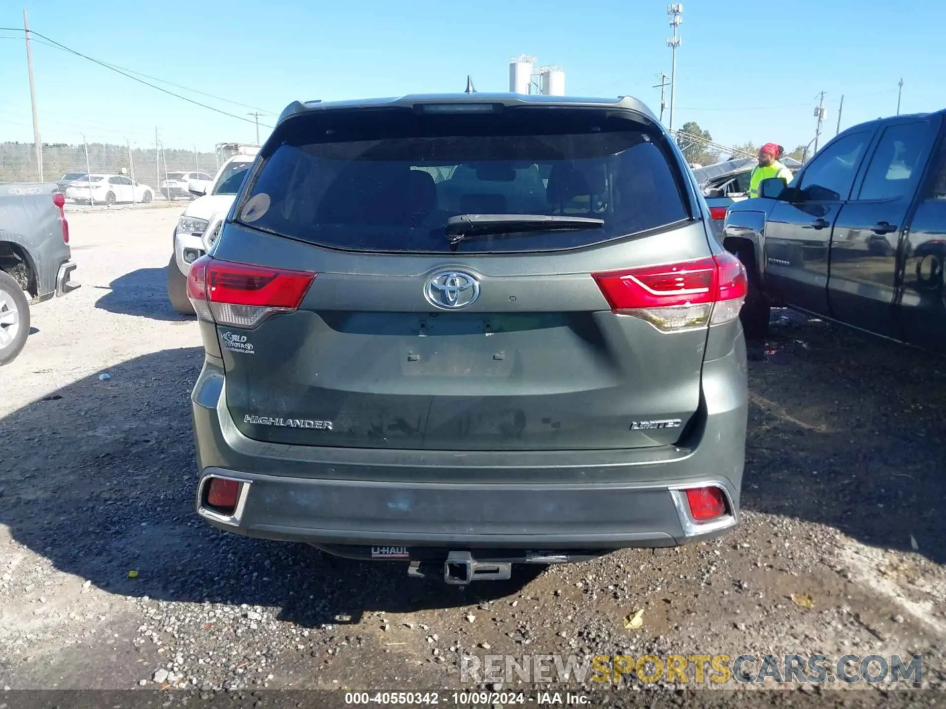 17 fotografías del automóvil dañado 5TDYZRFH7KS290800 TOYOTA HIGHLANDER 2019
