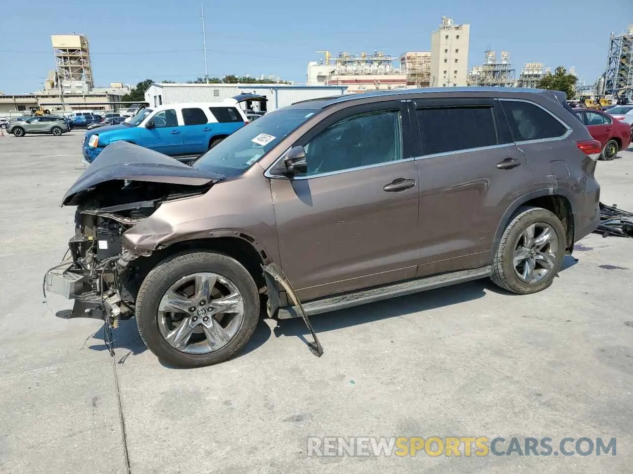 1 fotografías del automóvil dañado 5TDYZRFH7KS327358 TOYOTA HIGHLANDER 2019