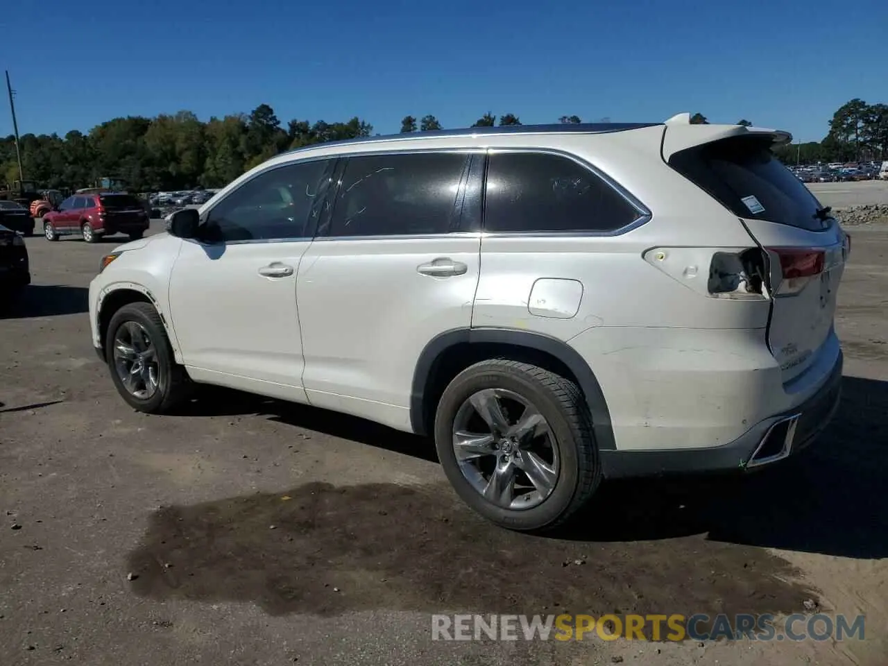 2 fotografías del automóvil dañado 5TDYZRFH8KS293673 TOYOTA HIGHLANDER 2019