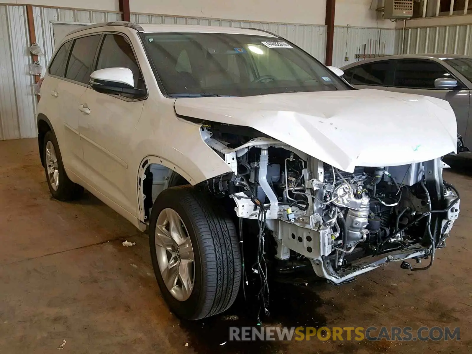 1 fotografías del automóvil dañado 5TDYZRFHXKS300123 TOYOTA HIGHLANDER 2019