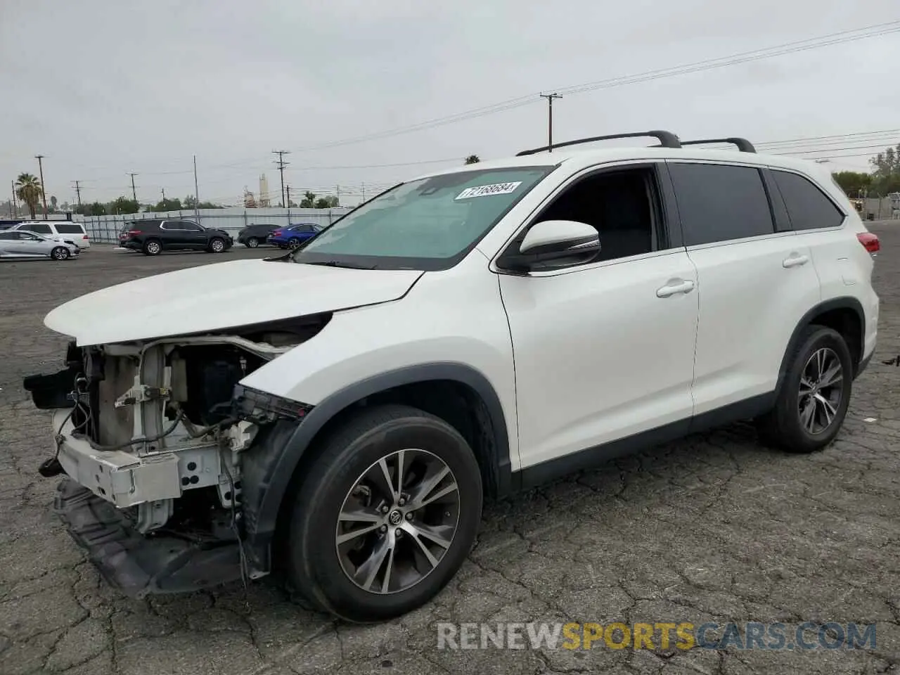 1 fotografías del automóvil dañado 5TDZARFH4KS044475 TOYOTA HIGHLANDER 2019