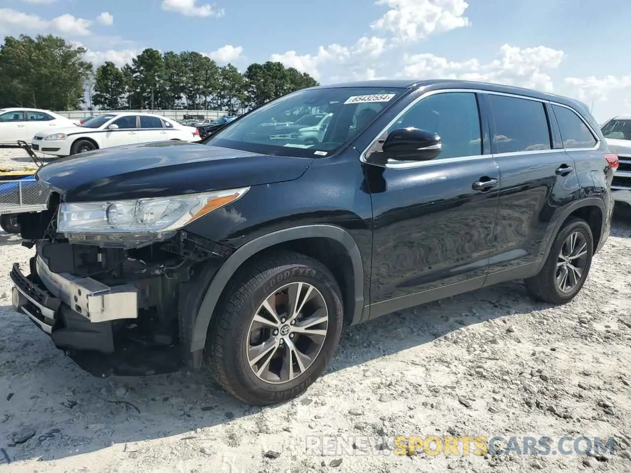 1 fotografías del automóvil dañado 5TDZARFH5KS047501 TOYOTA HIGHLANDER 2019