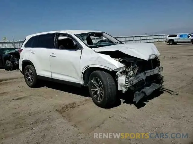 15 fotografías del automóvil dañado 5TDZARFH6KS042243 TOYOTA HIGHLANDER 2019