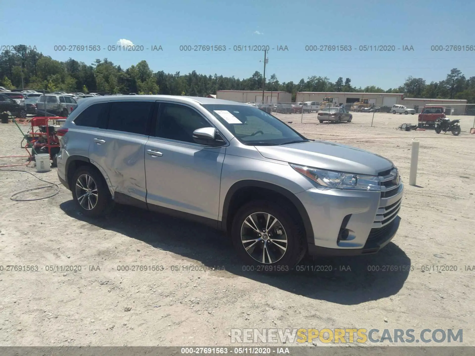 1 fotografías del automóvil dañado 5TDZARFH6KS058085 TOYOTA HIGHLANDER 2019