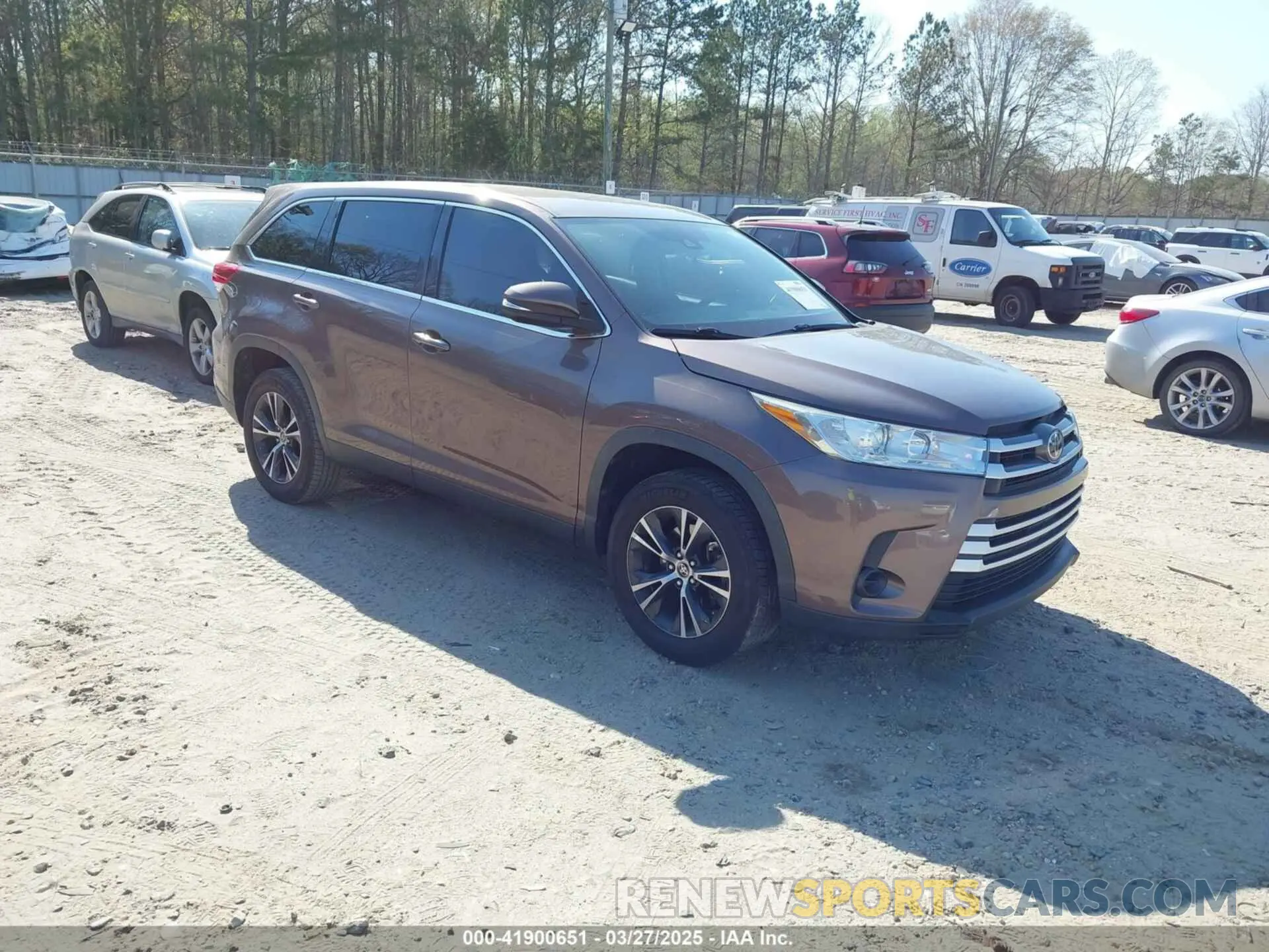 1 fotografías del automóvil dañado 5TDZARFH7KS060251 TOYOTA HIGHLANDER 2019