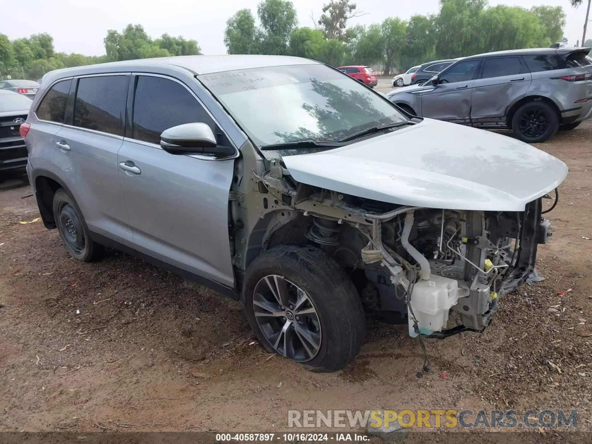 1 fotografías del automóvil dañado 5TDZARFH8KS043488 TOYOTA HIGHLANDER 2019