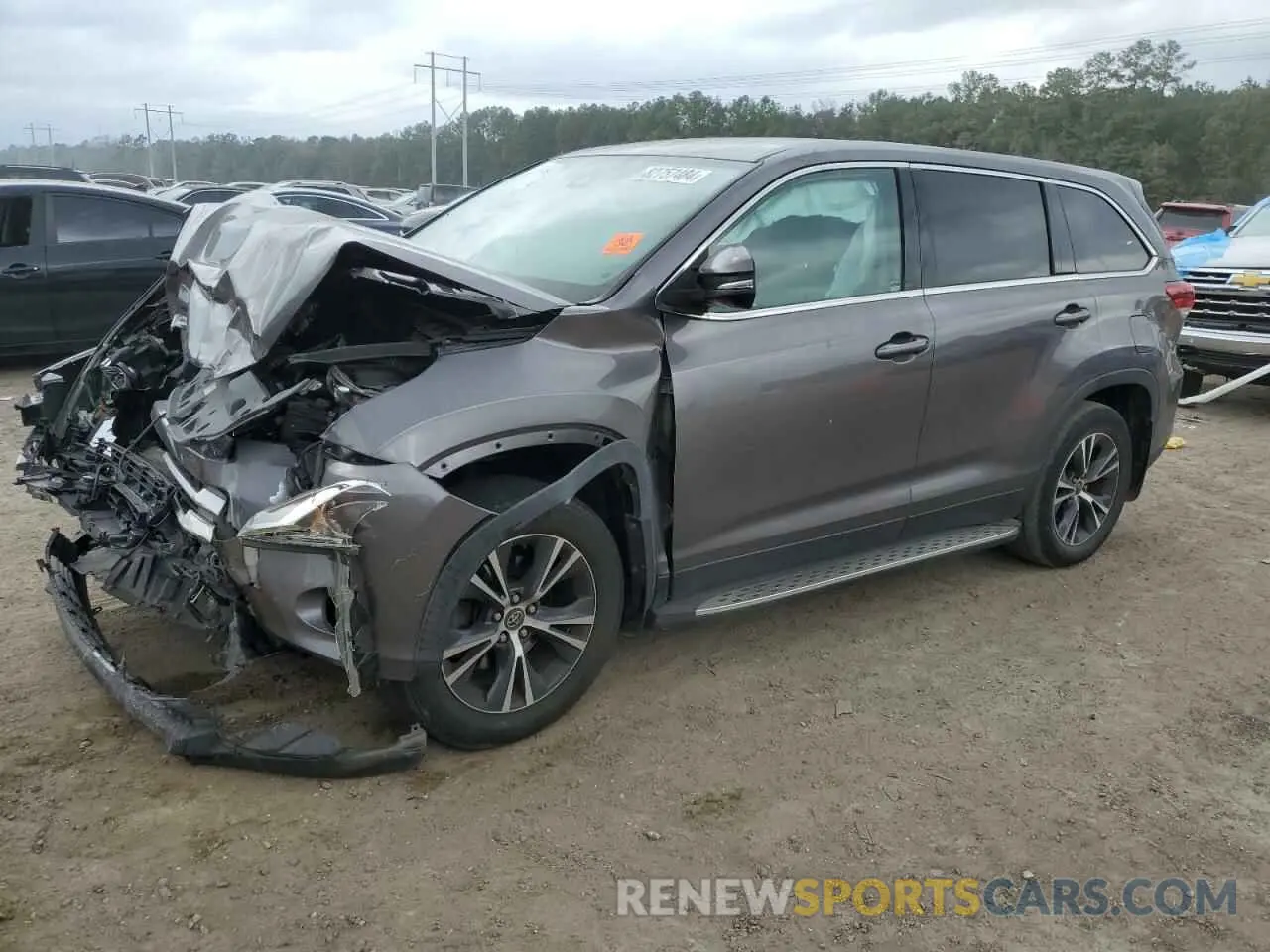 1 fotografías del automóvil dañado 5TDZARFH8KS053406 TOYOTA HIGHLANDER 2019