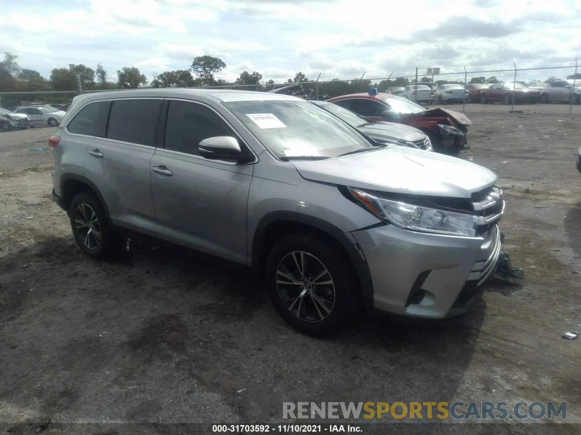 1 fotografías del automóvil dañado 5TDZARFH8KS059738 TOYOTA HIGHLANDER 2019