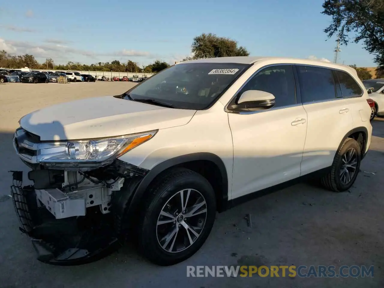 1 fotografías del automóvil dañado 5TDZARFHXKS055075 TOYOTA HIGHLANDER 2019