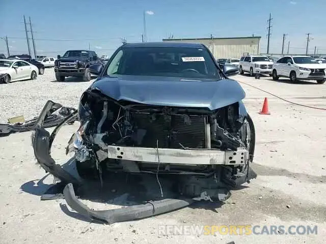 15 fotografías del automóvil dañado 5TDZZRFH0KS324788 TOYOTA HIGHLANDER 2019