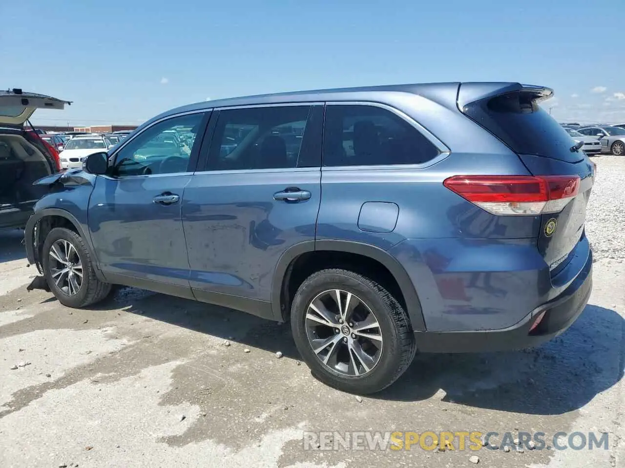 2 fotografías del automóvil dañado 5TDZZRFH0KS324788 TOYOTA HIGHLANDER 2019
