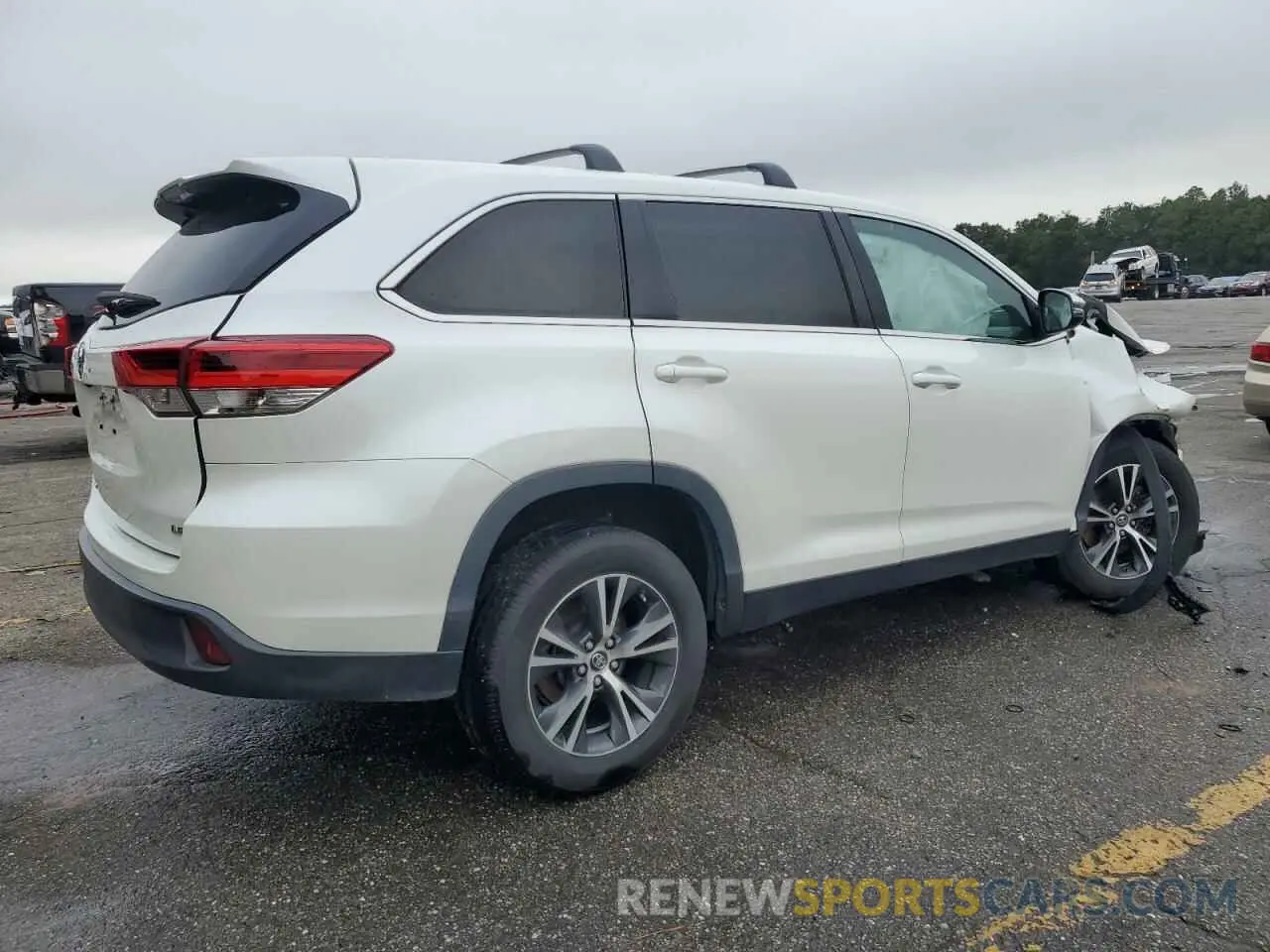 3 fotografías del automóvil dañado 5TDZZRFH0KS328307 TOYOTA HIGHLANDER 2019