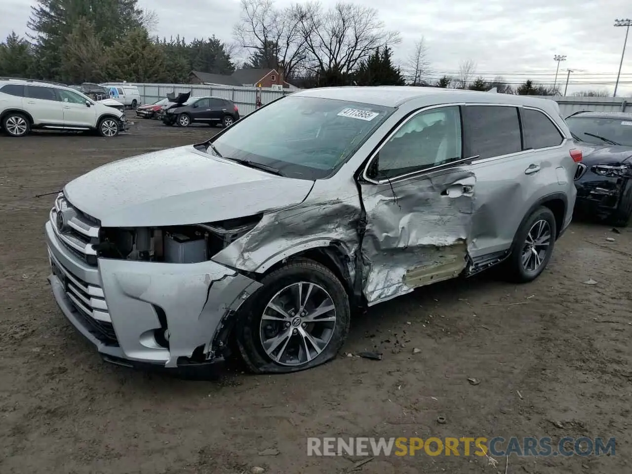 1 fotografías del automóvil dañado 5TDZZRFH0KS351764 TOYOTA HIGHLANDER 2019