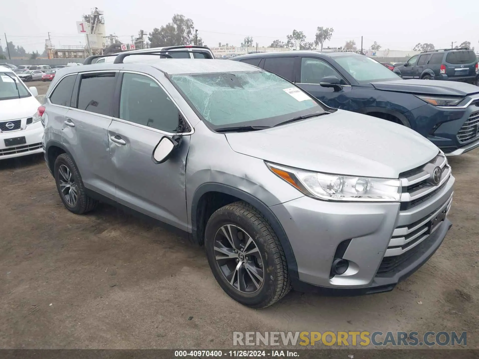 1 fotografías del automóvil dañado 5TDZZRFH0KS361985 TOYOTA HIGHLANDER 2019