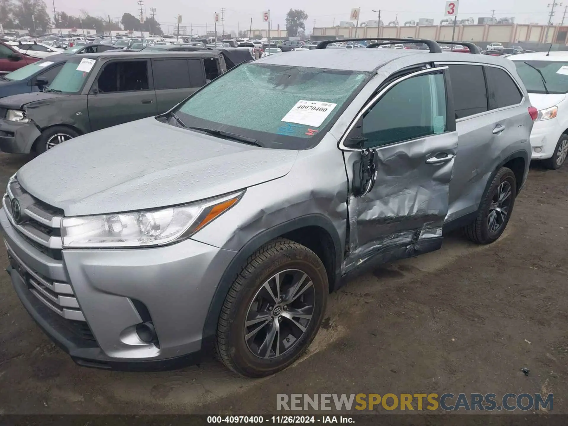 6 fotografías del automóvil dañado 5TDZZRFH0KS361985 TOYOTA HIGHLANDER 2019