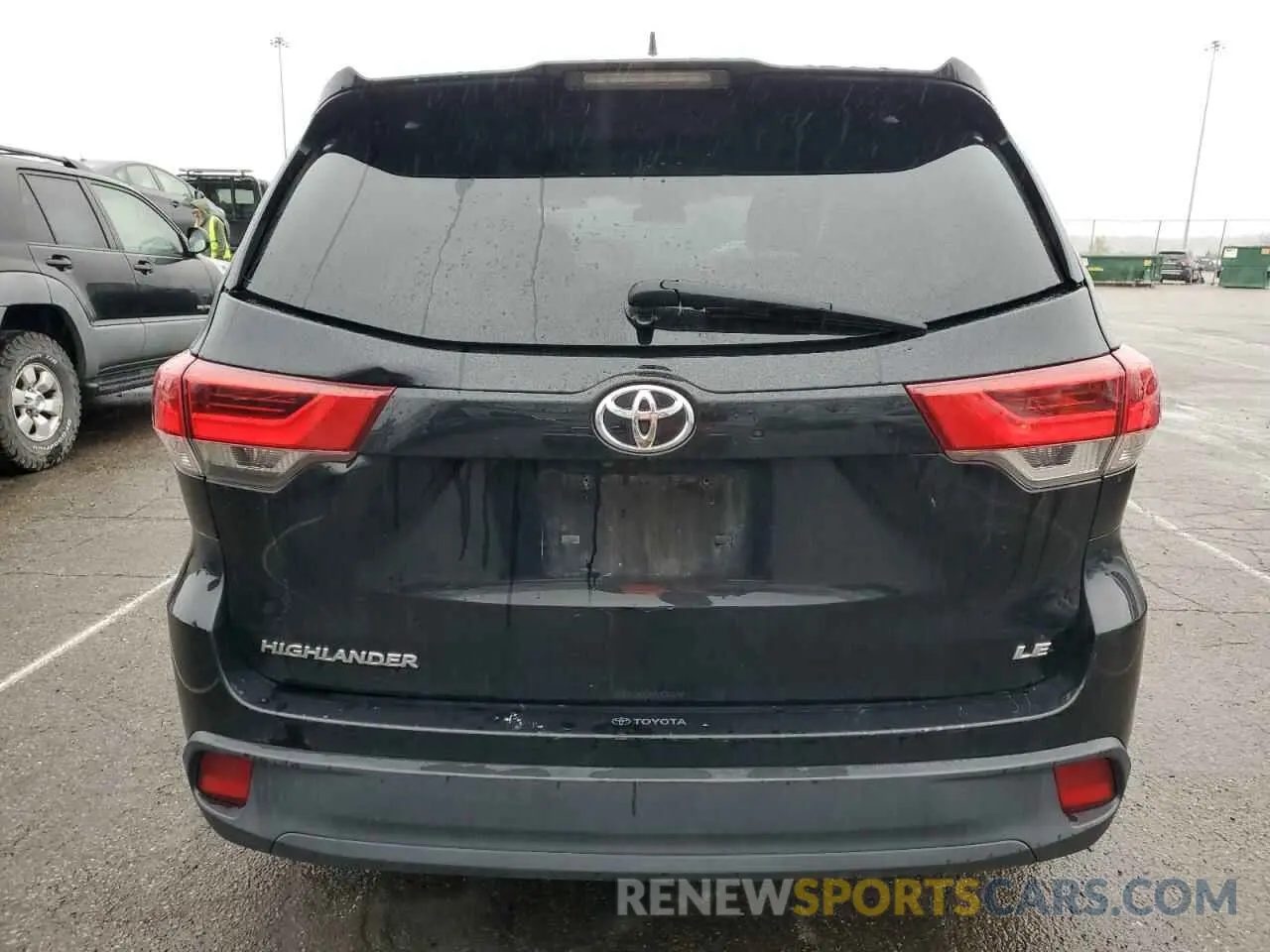 6 fotografías del automóvil dañado 5TDZZRFH1KS301259 TOYOTA HIGHLANDER 2019
