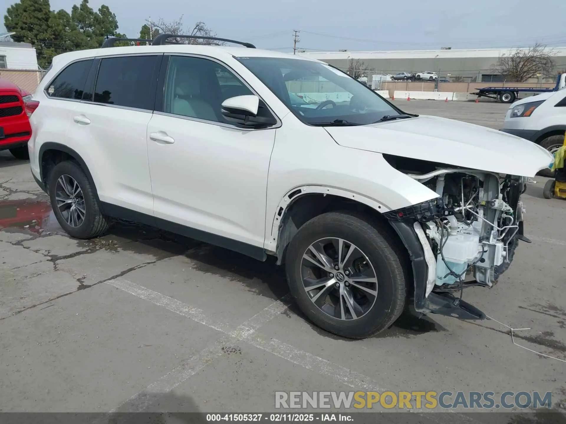 1 fotografías del automóvil dañado 5TDZZRFH1KS310236 TOYOTA HIGHLANDER 2019