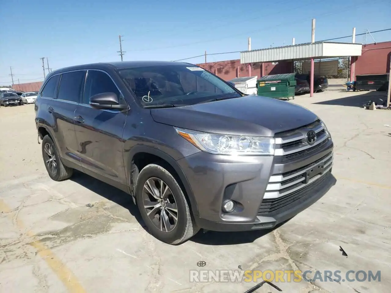 1 fotografías del automóvil dañado 5TDZZRFH2KS293222 TOYOTA HIGHLANDER 2019