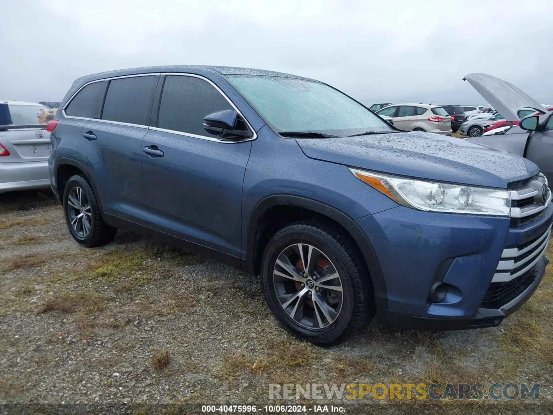 1 fotografías del automóvil dañado 5TDZZRFH3KS351208 TOYOTA HIGHLANDER 2019