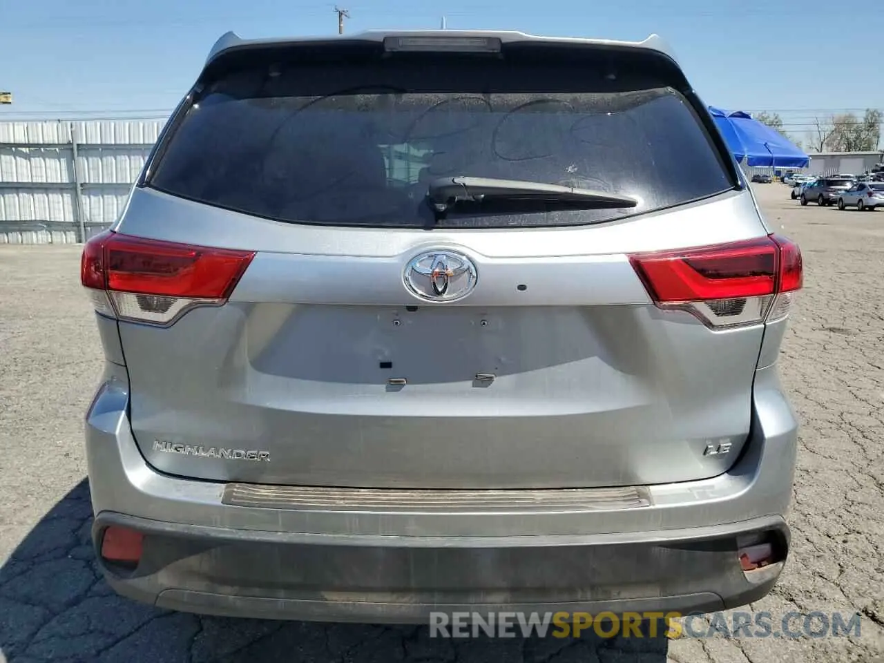 6 fotografías del automóvil dañado 5TDZZRFH4KS309002 TOYOTA HIGHLANDER 2019
