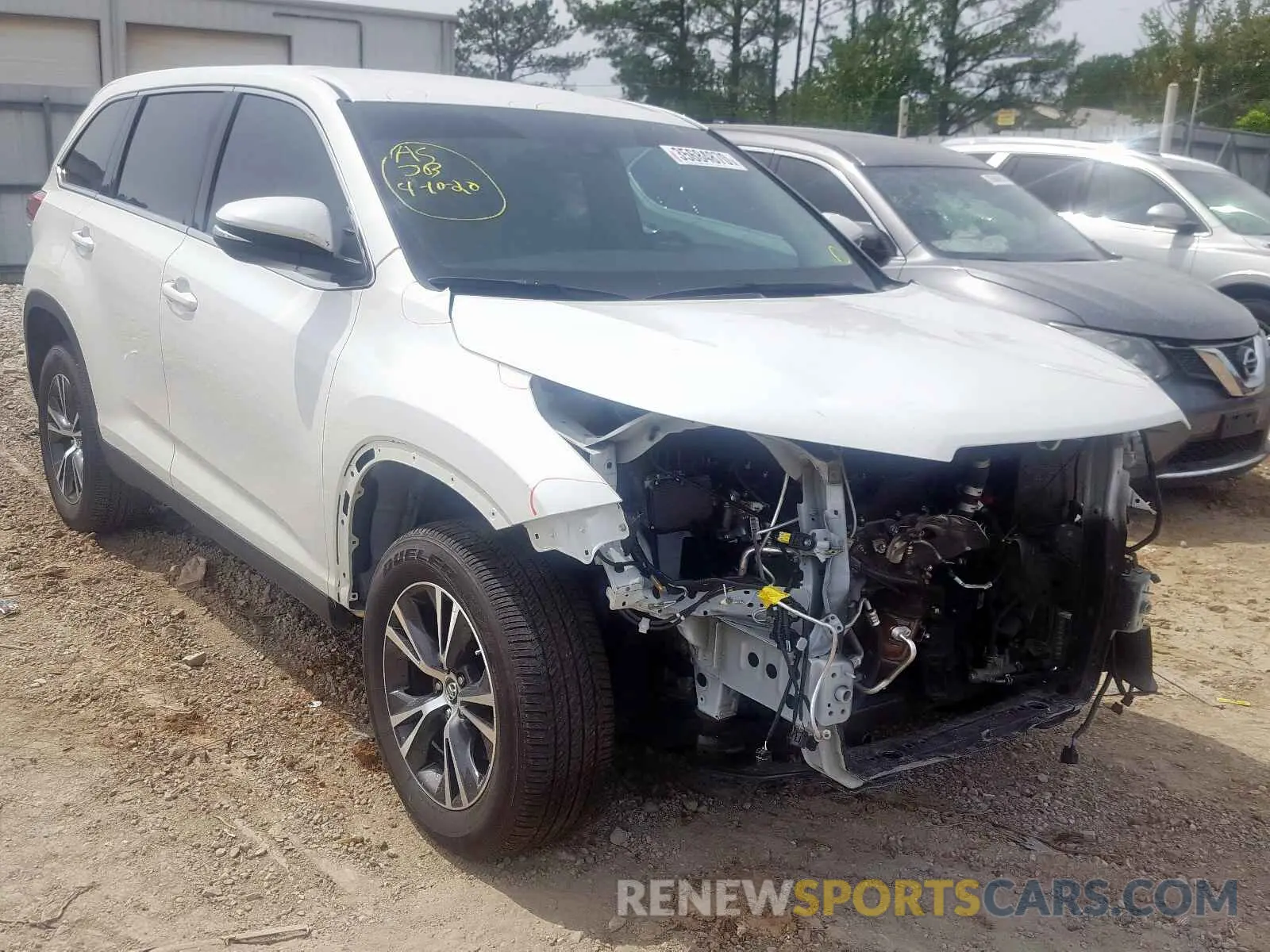 1 fotografías del automóvil dañado 5TDZZRFH4KS351217 TOYOTA HIGHLANDER 2019