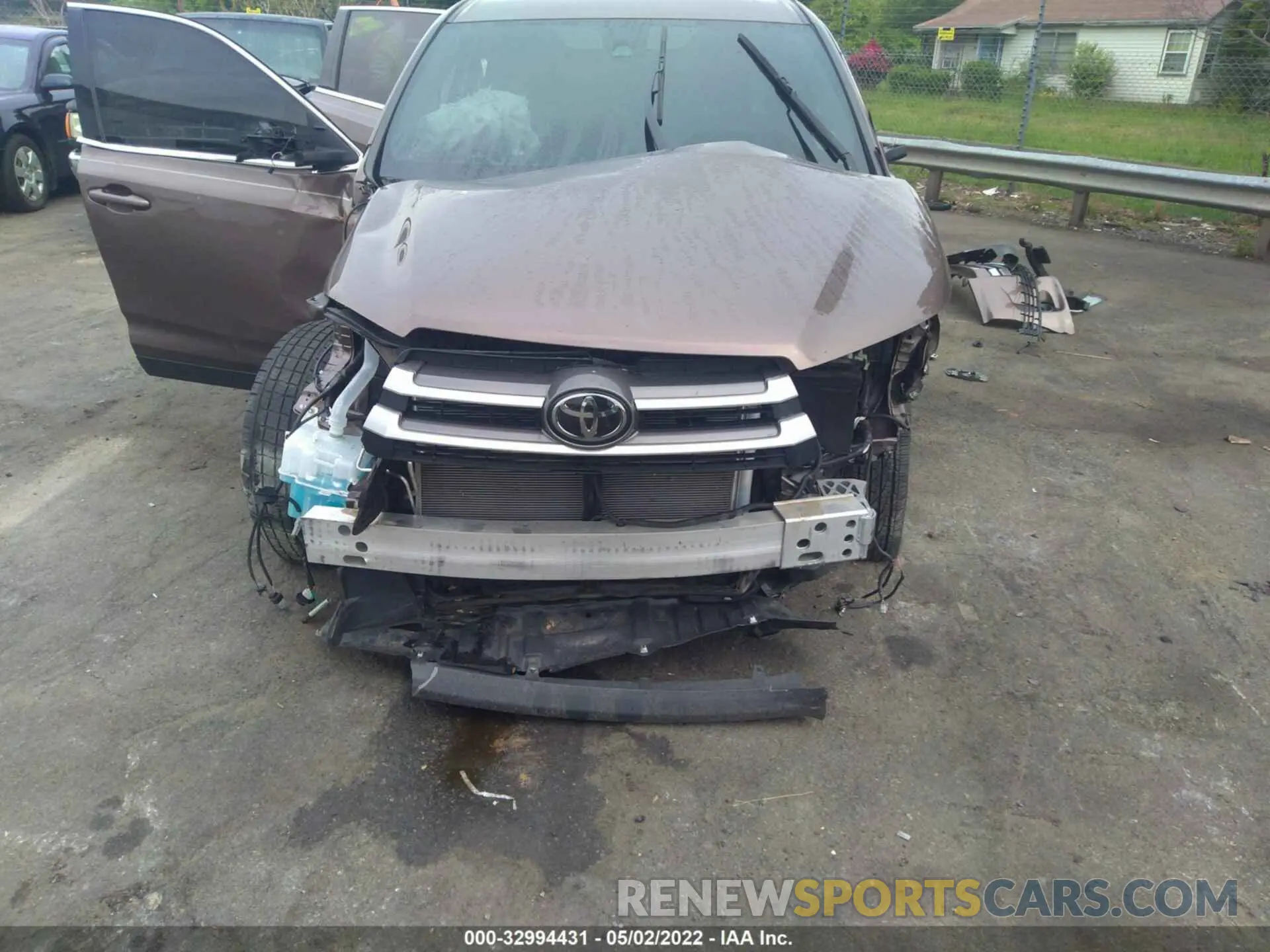 6 fotografías del automóvil dañado 5TDZZRFH5KS308344 TOYOTA HIGHLANDER 2019