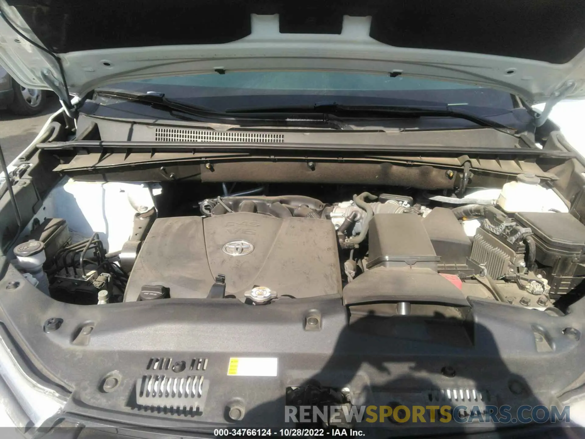 10 fotografías del automóvil dañado 5TDZZRFH5KS343675 TOYOTA HIGHLANDER 2019