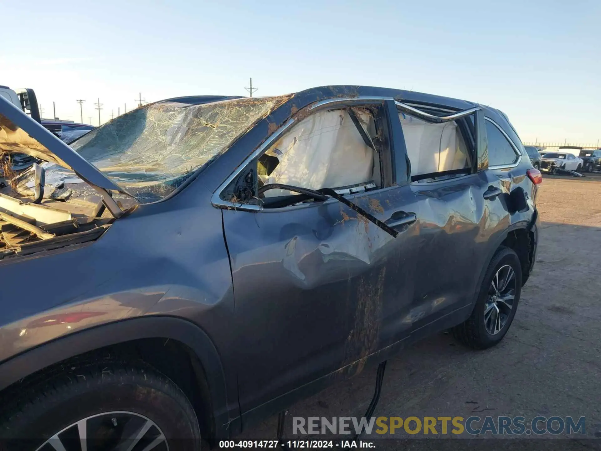 6 fotografías del automóvil dañado 5TDZZRFH6KS310944 TOYOTA HIGHLANDER 2019