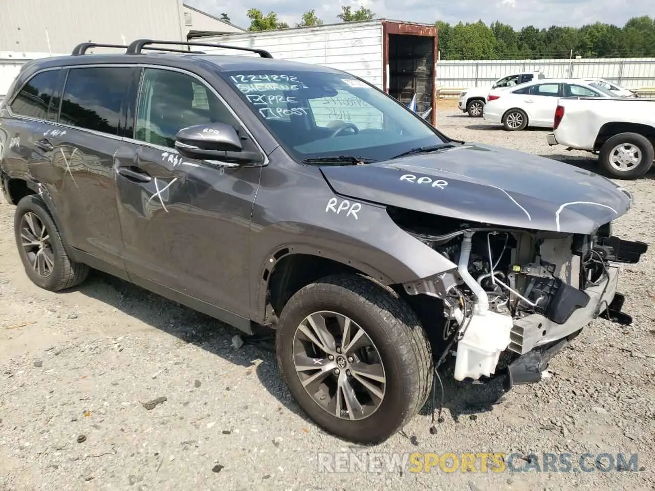 9 fotografías del automóvil dañado 5TDZZRFH7KS331625 TOYOTA HIGHLANDER 2019