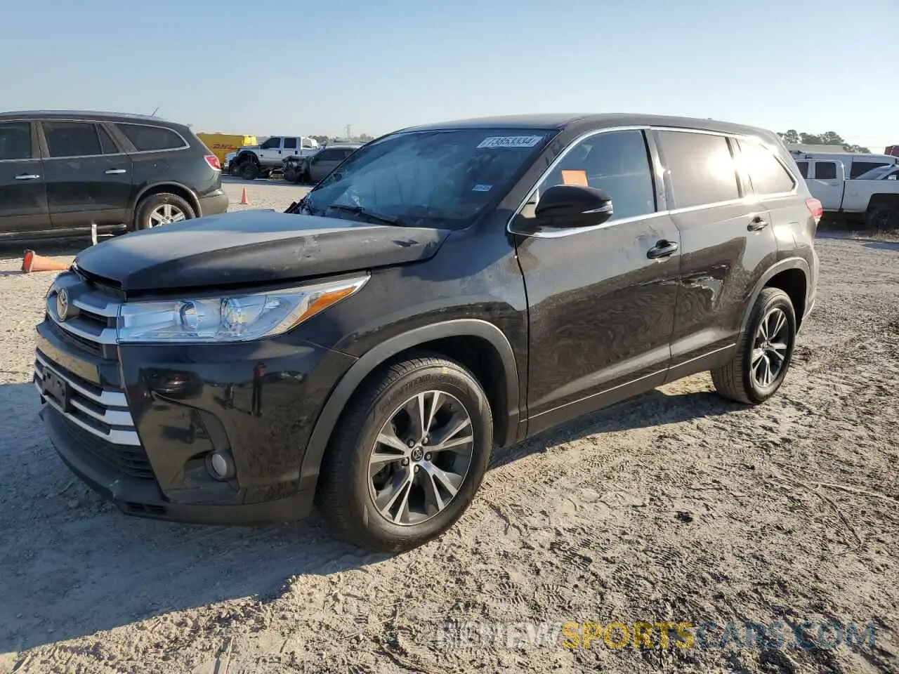1 fotografías del automóvil dañado 5TDZZRFH8KS361653 TOYOTA HIGHLANDER 2019