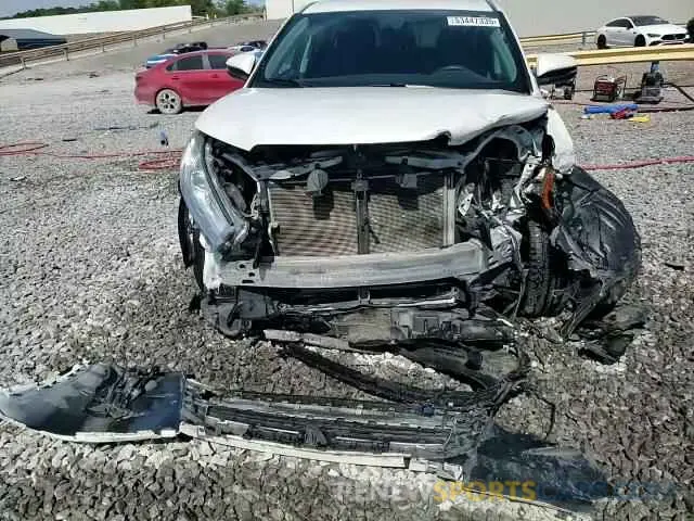 14 fotografías del automóvil dañado 5TDZZRFHXKS299737 TOYOTA HIGHLANDER 2019