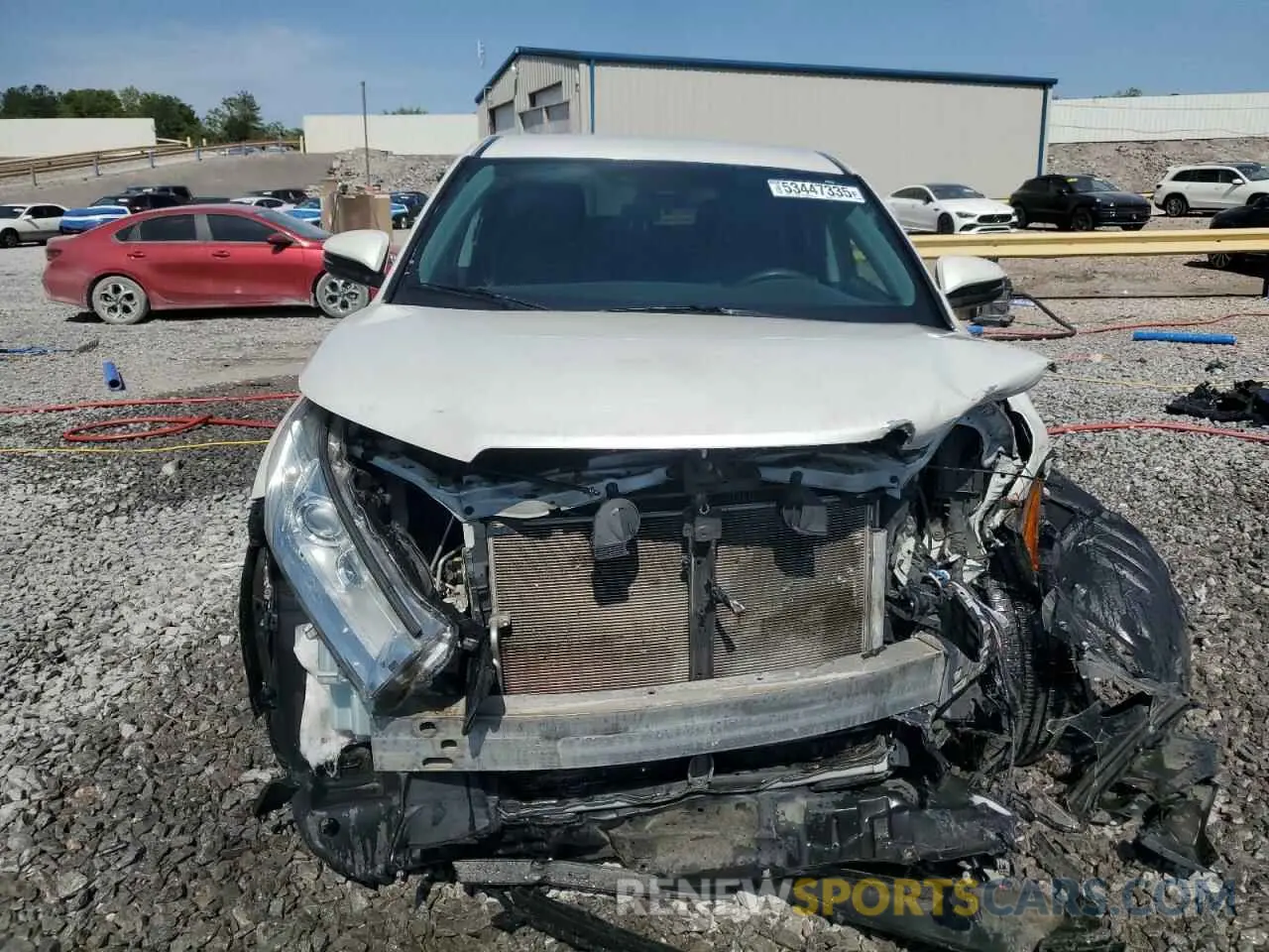 5 fotografías del automóvil dañado 5TDZZRFHXKS299737 TOYOTA HIGHLANDER 2019