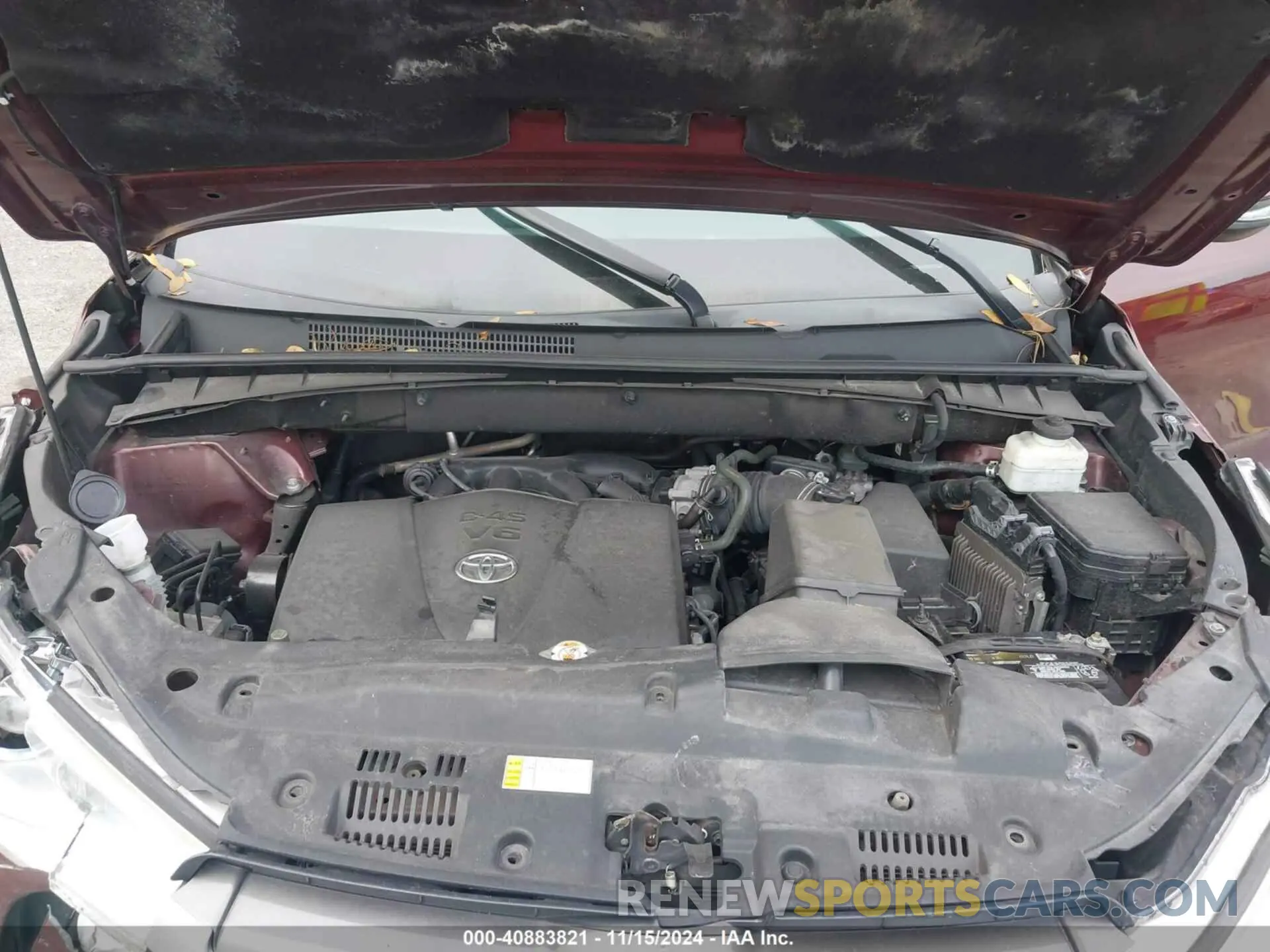 10 fotografías del automóvil dañado 5TDZZRFHXKS353425 TOYOTA HIGHLANDER 2019