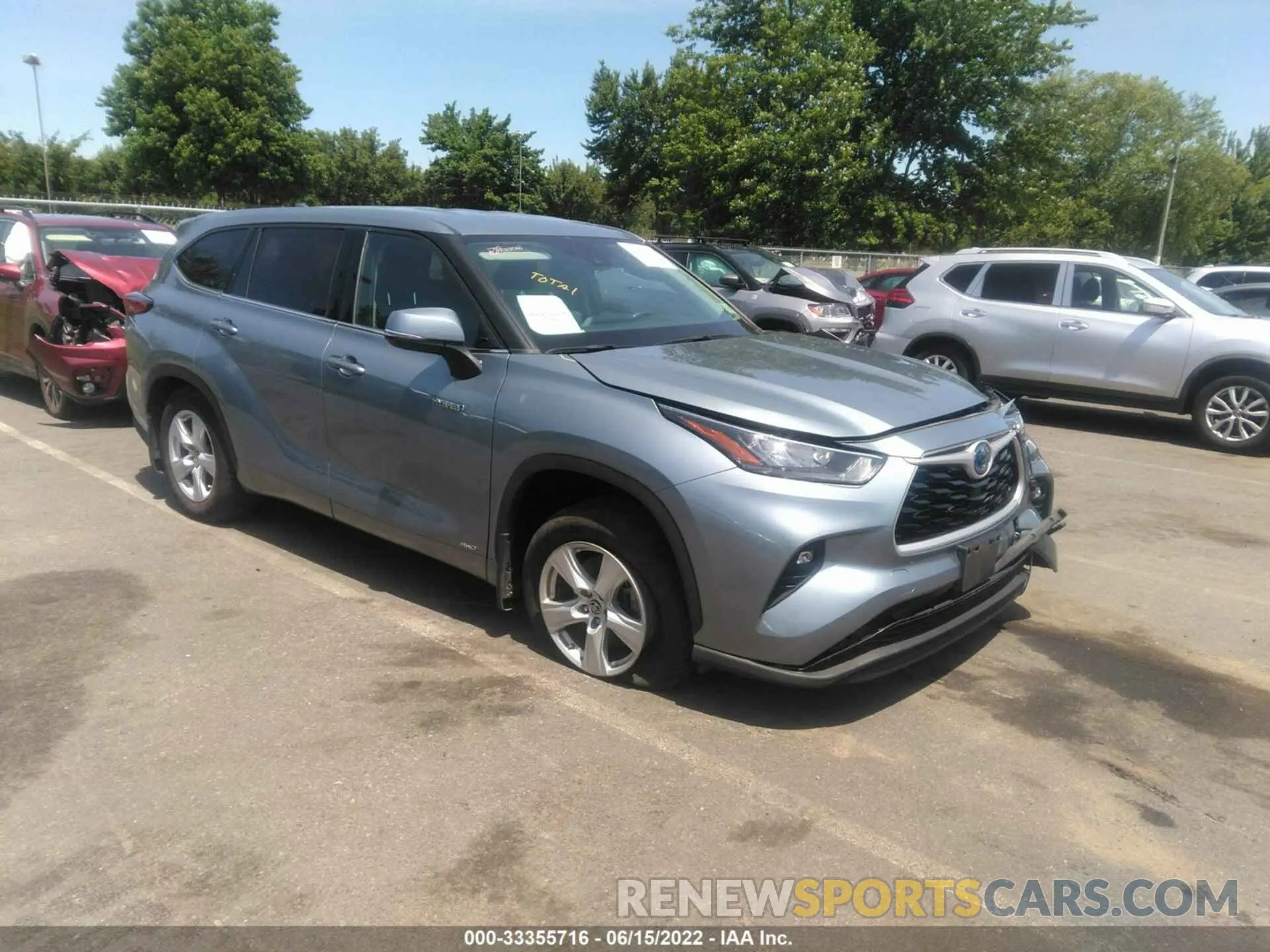 1 fotografías del automóvil dañado 5TDBBRCH5LS006077 TOYOTA HIGHLANDER 2020