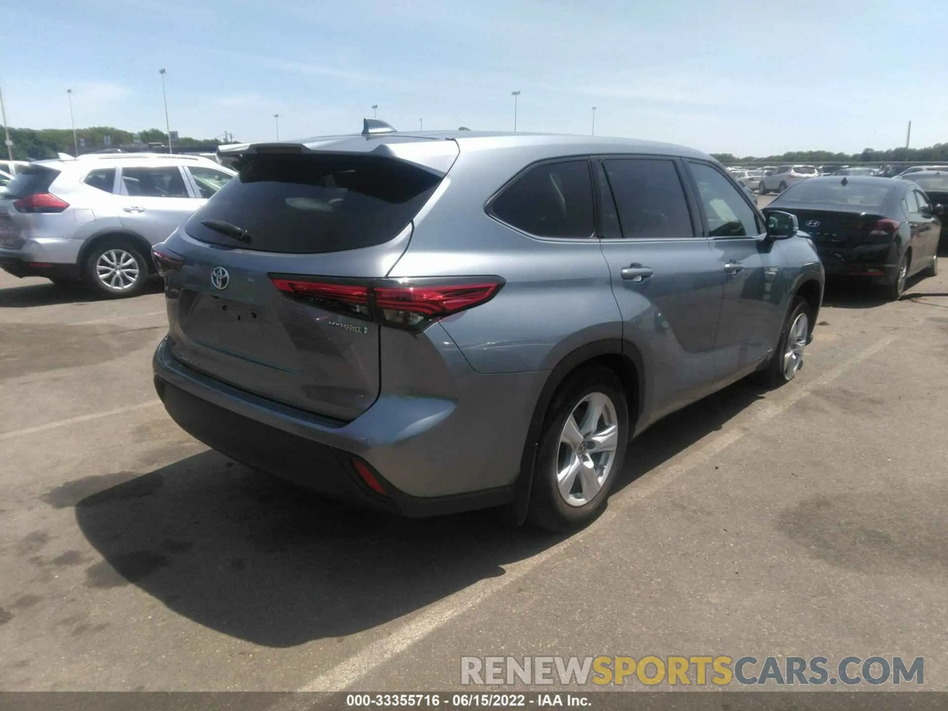 4 fotografías del automóvil dañado 5TDBBRCH5LS006077 TOYOTA HIGHLANDER 2020