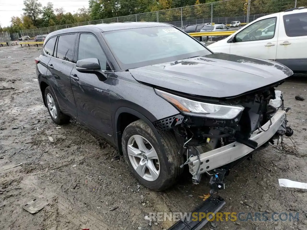 1 fotografías del automóvil dañado 5TDBBRCH7LS511960 TOYOTA HIGHLANDER 2020