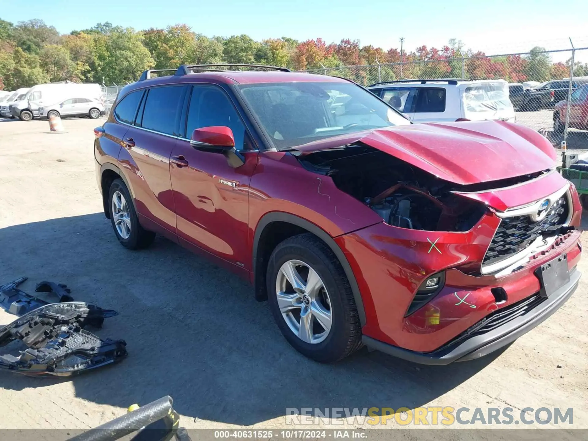 1 fotografías del automóvil dañado 5TDBBRCH7LS513255 TOYOTA HIGHLANDER 2020