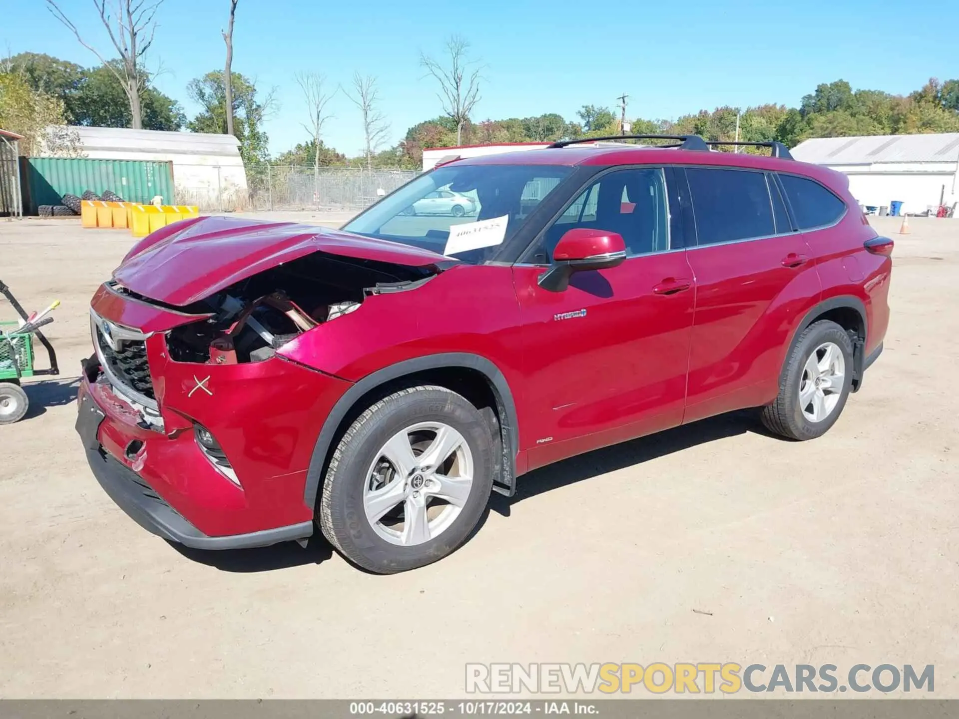2 fotografías del automóvil dañado 5TDBBRCH7LS513255 TOYOTA HIGHLANDER 2020