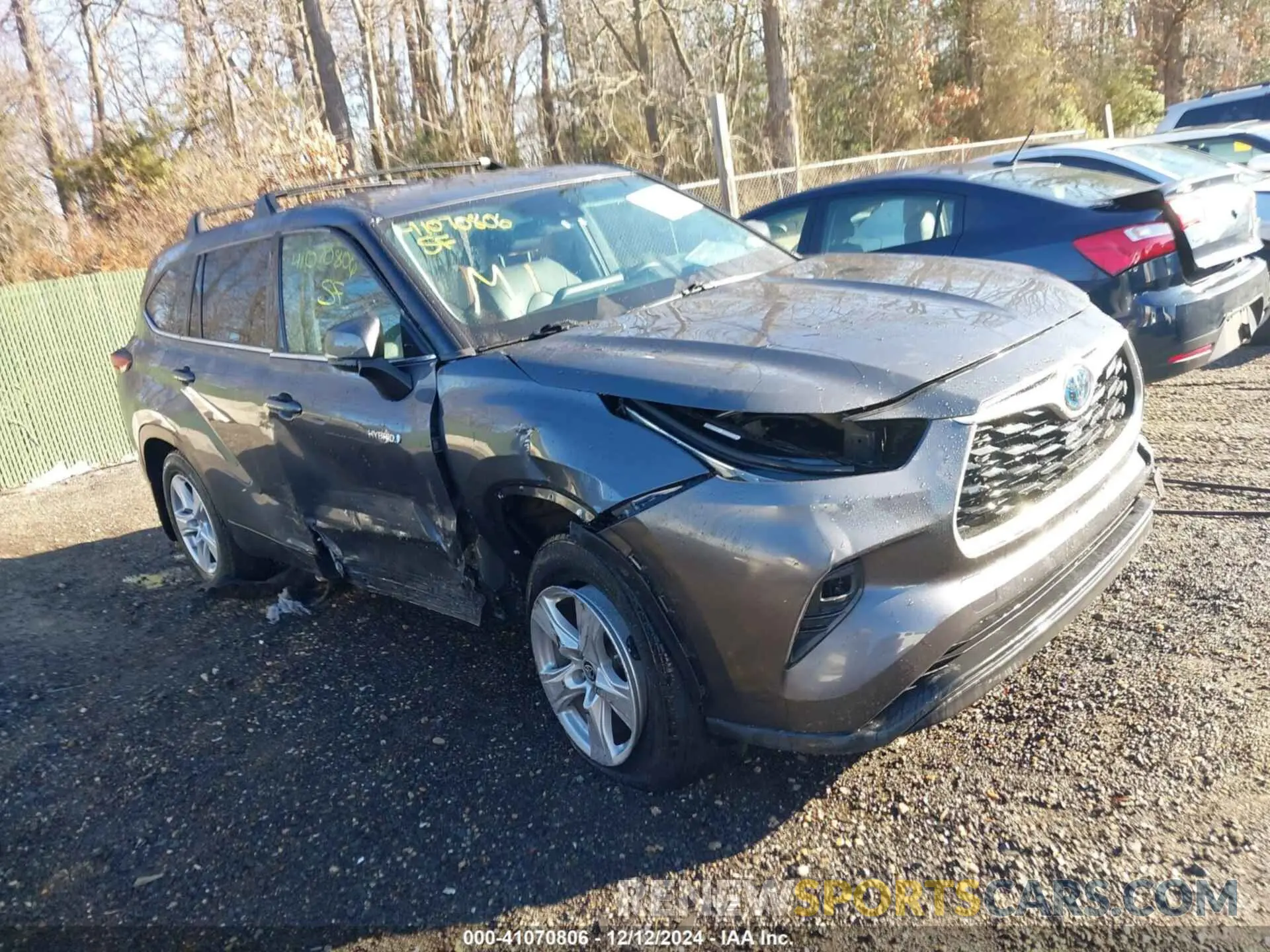 1 fotografías del automóvil dañado 5TDBBRCH8LS507514 TOYOTA HIGHLANDER 2020