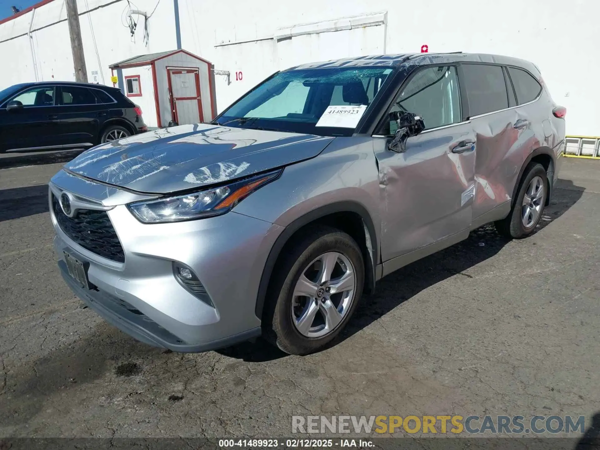 2 fotografías del automóvil dañado 5TDBZRBH0LS045947 TOYOTA HIGHLANDER 2020