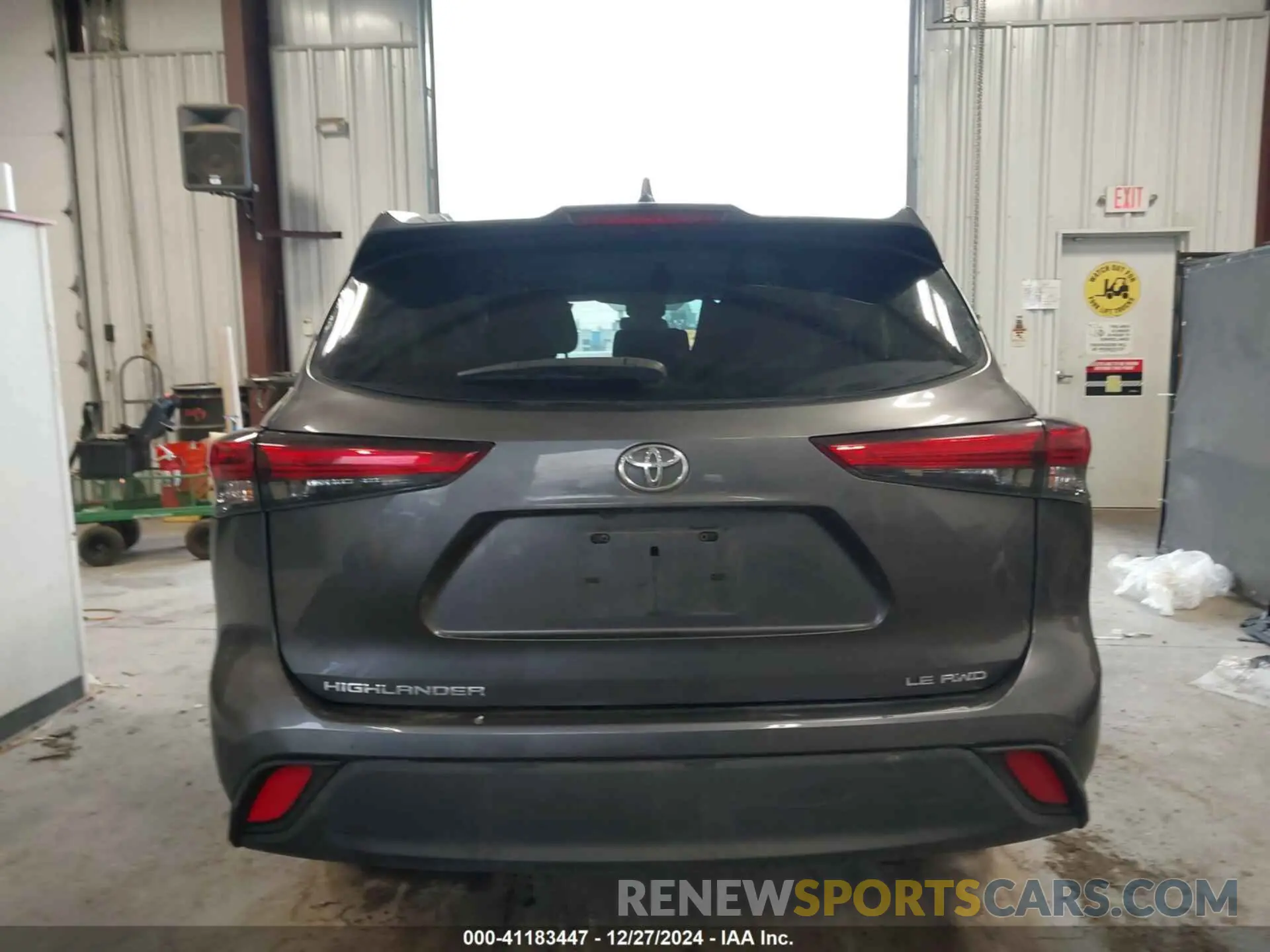 16 fotografías del automóvil dañado 5TDBZRBH3LS017527 TOYOTA HIGHLANDER 2020