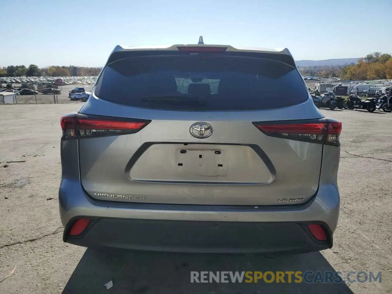 6 fotografías del automóvil dañado 5TDBZRBH4LS520760 TOYOTA HIGHLANDER 2020