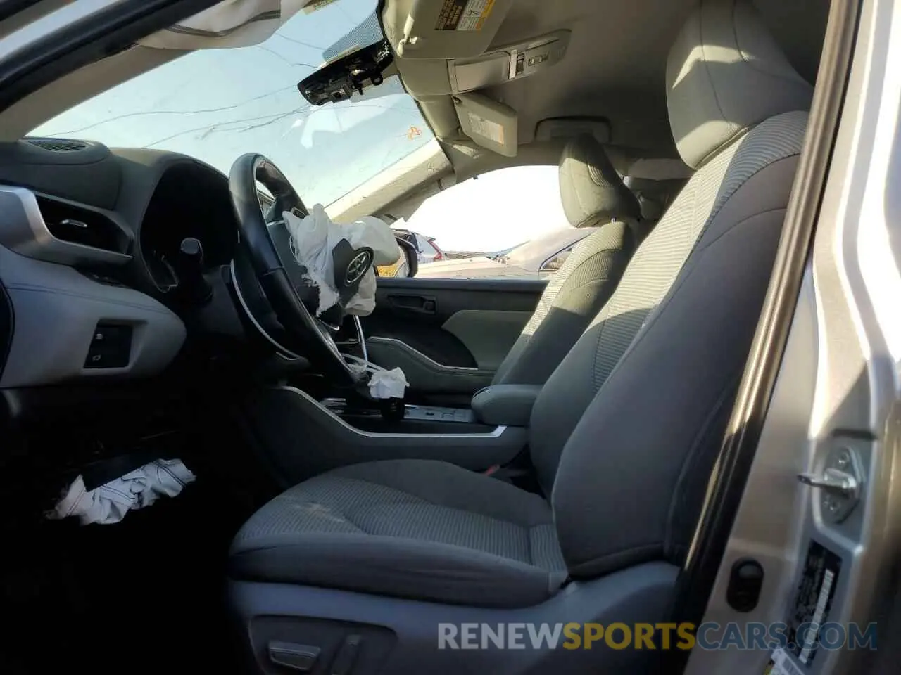 7 fotografías del automóvil dañado 5TDBZRBH4LS520760 TOYOTA HIGHLANDER 2020