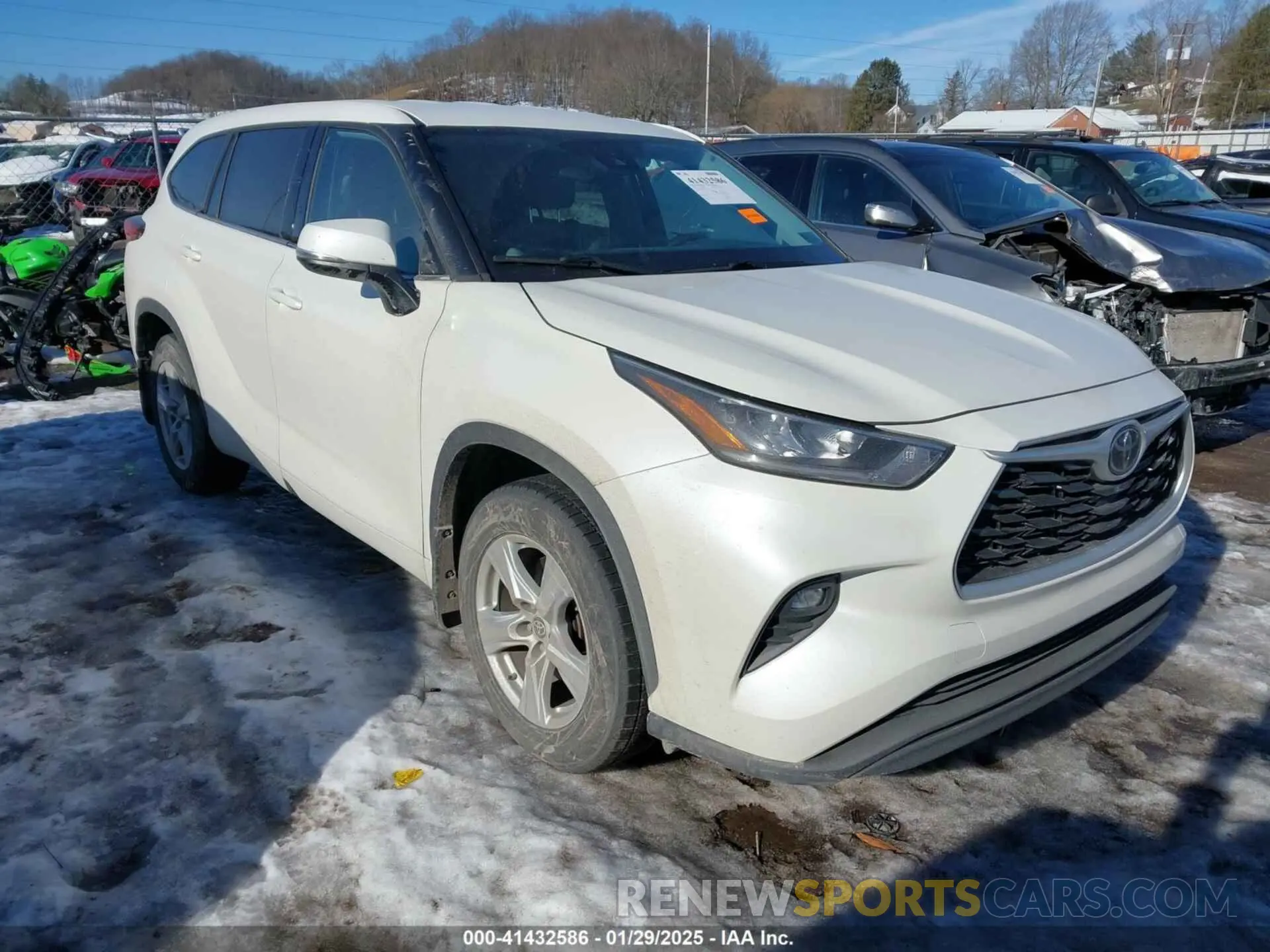 1 fotografías del automóvil dañado 5TDBZRBH5LS511758 TOYOTA HIGHLANDER 2020