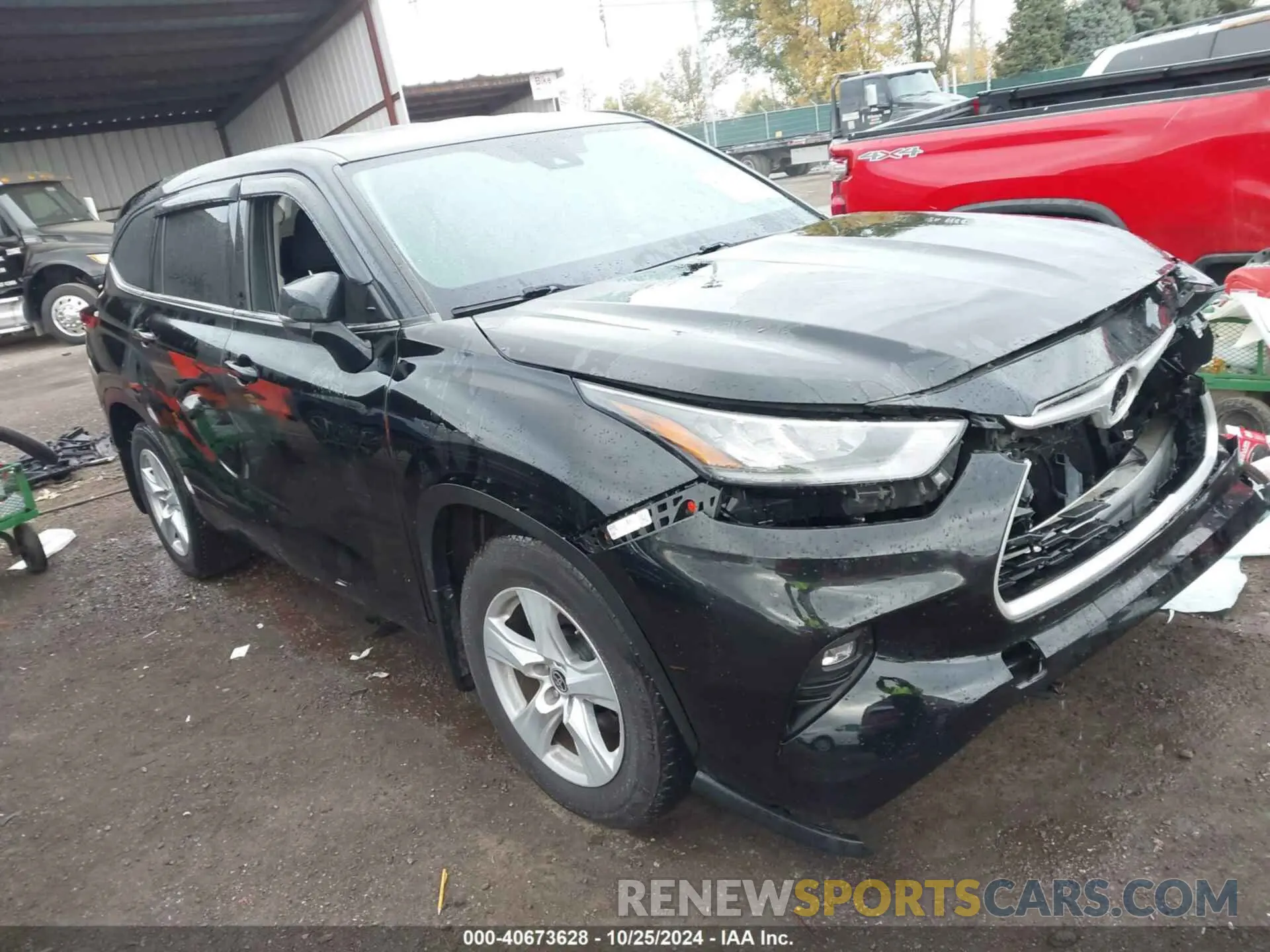1 fotografías del automóvil dañado 5TDBZRBH5LS512781 TOYOTA HIGHLANDER 2020