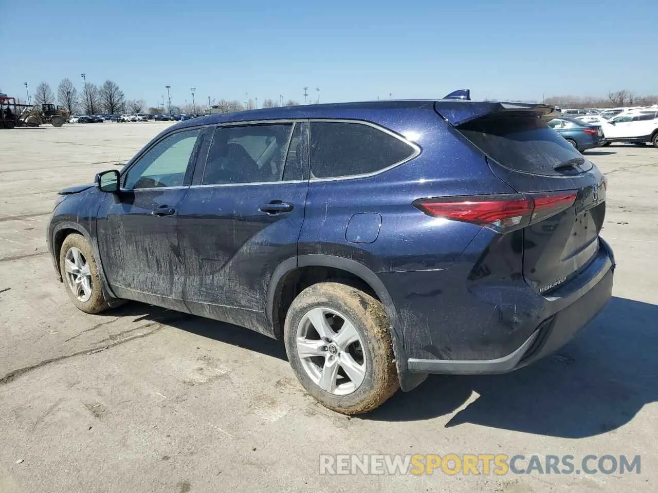 2 fotografías del automóvil dañado 5TDBZRBH6LS009874 TOYOTA HIGHLANDER 2020