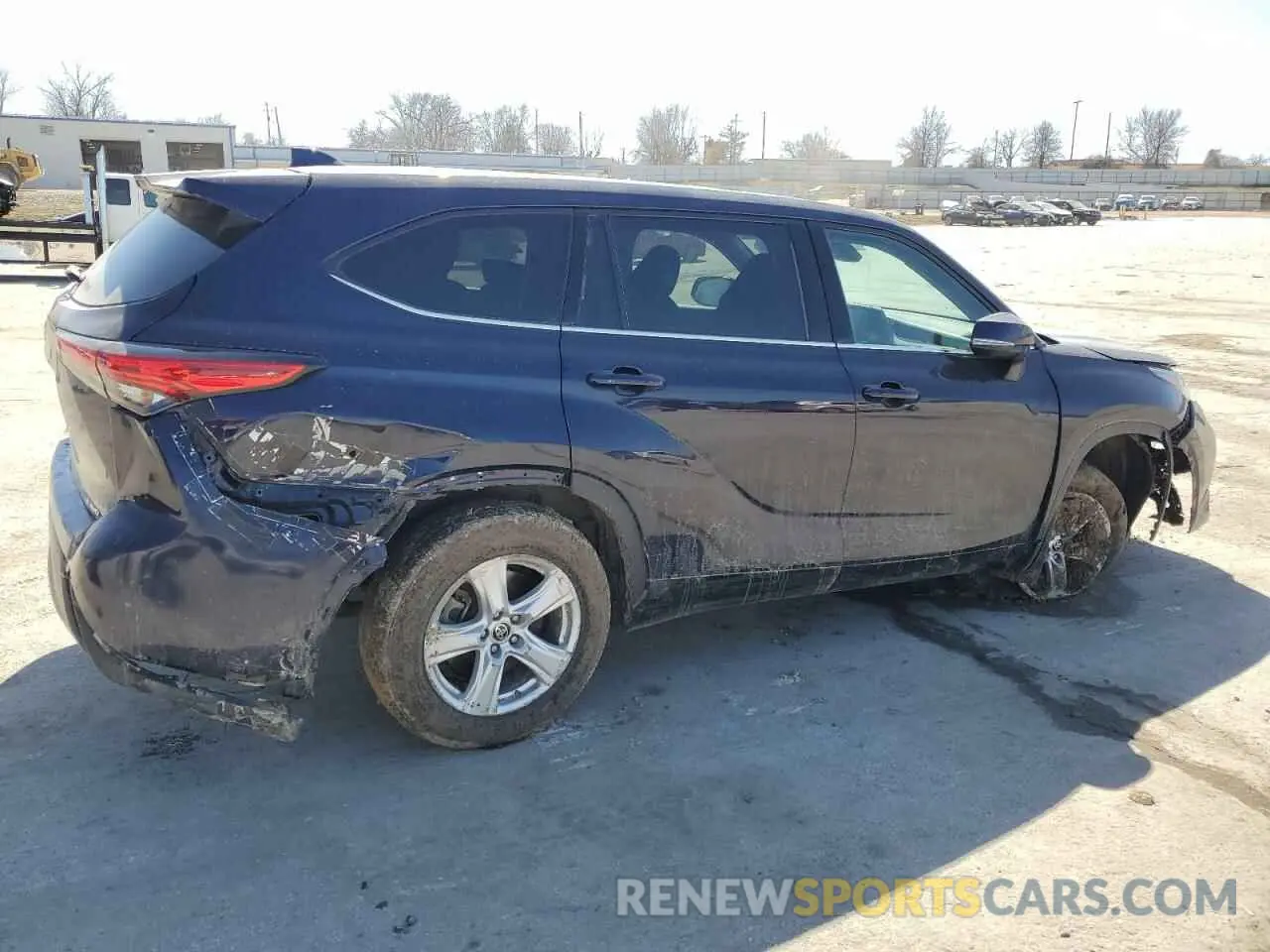 3 fotografías del automóvil dañado 5TDBZRBH6LS009874 TOYOTA HIGHLANDER 2020