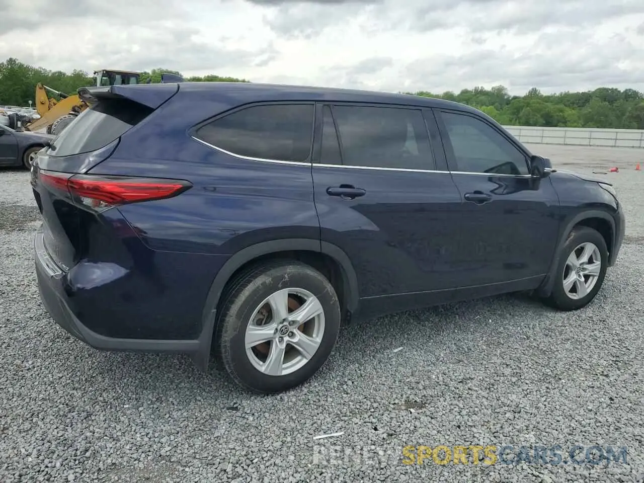 3 fotografías del automóvil dañado 5TDBZRBH8LS012906 TOYOTA HIGHLANDER 2020